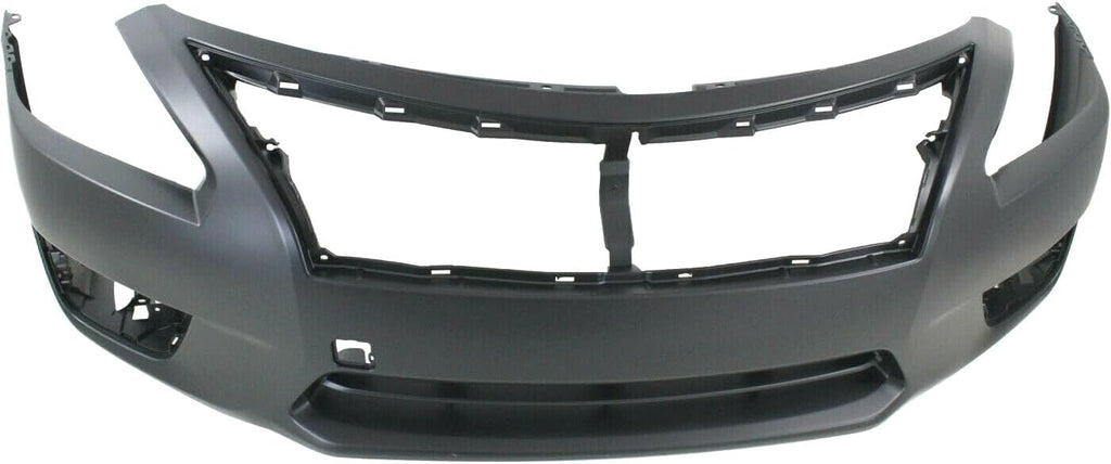Front Bumper Cover for 2013-2015 Nissan Altima S SV SL Primed w/ Fog Light Holes
