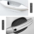 4PCS Car Door Handle Cup Protector, Carbon Fiber Anti-Scratch Sticker Film