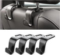 Car Back Seat Headrest Hooks, 4 Pack, Hanger for Bags, Coats, Groceries