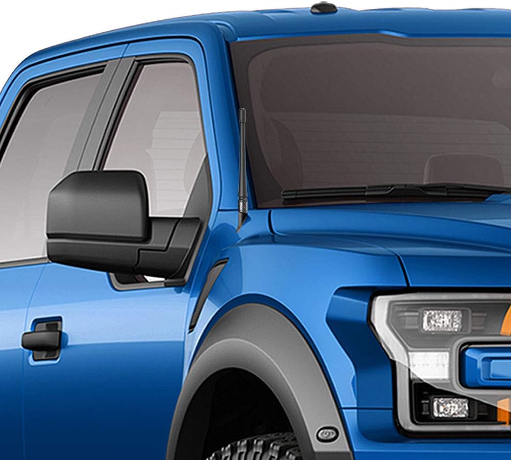 RYDONAIR 7" Short Antenna, Ford F150 & Bronco Replacement, Car Wash Proof