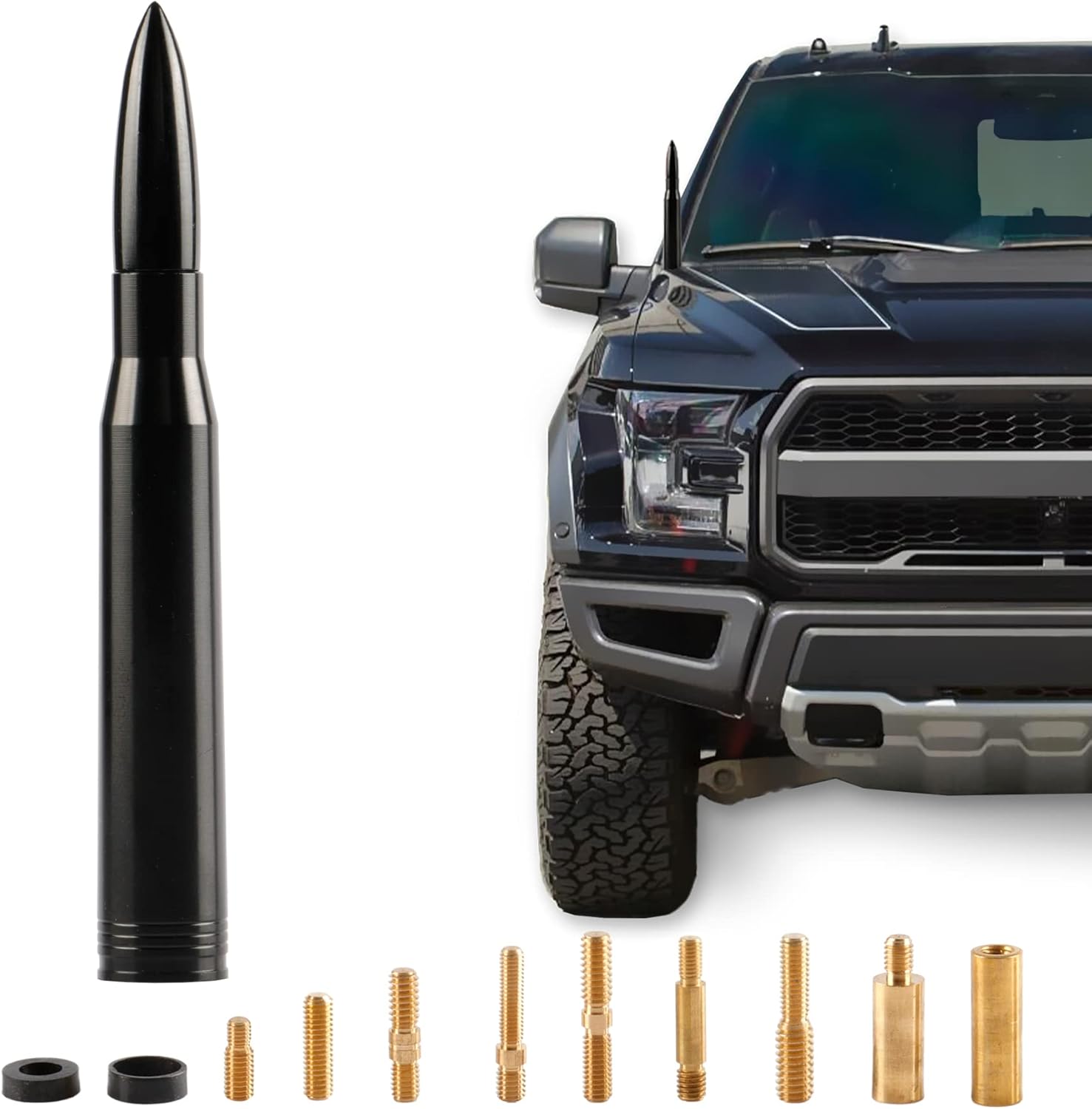 BJSIA Truck Antenna Replacement, Compatible with Ford F150, Dodge Ram, GMC
