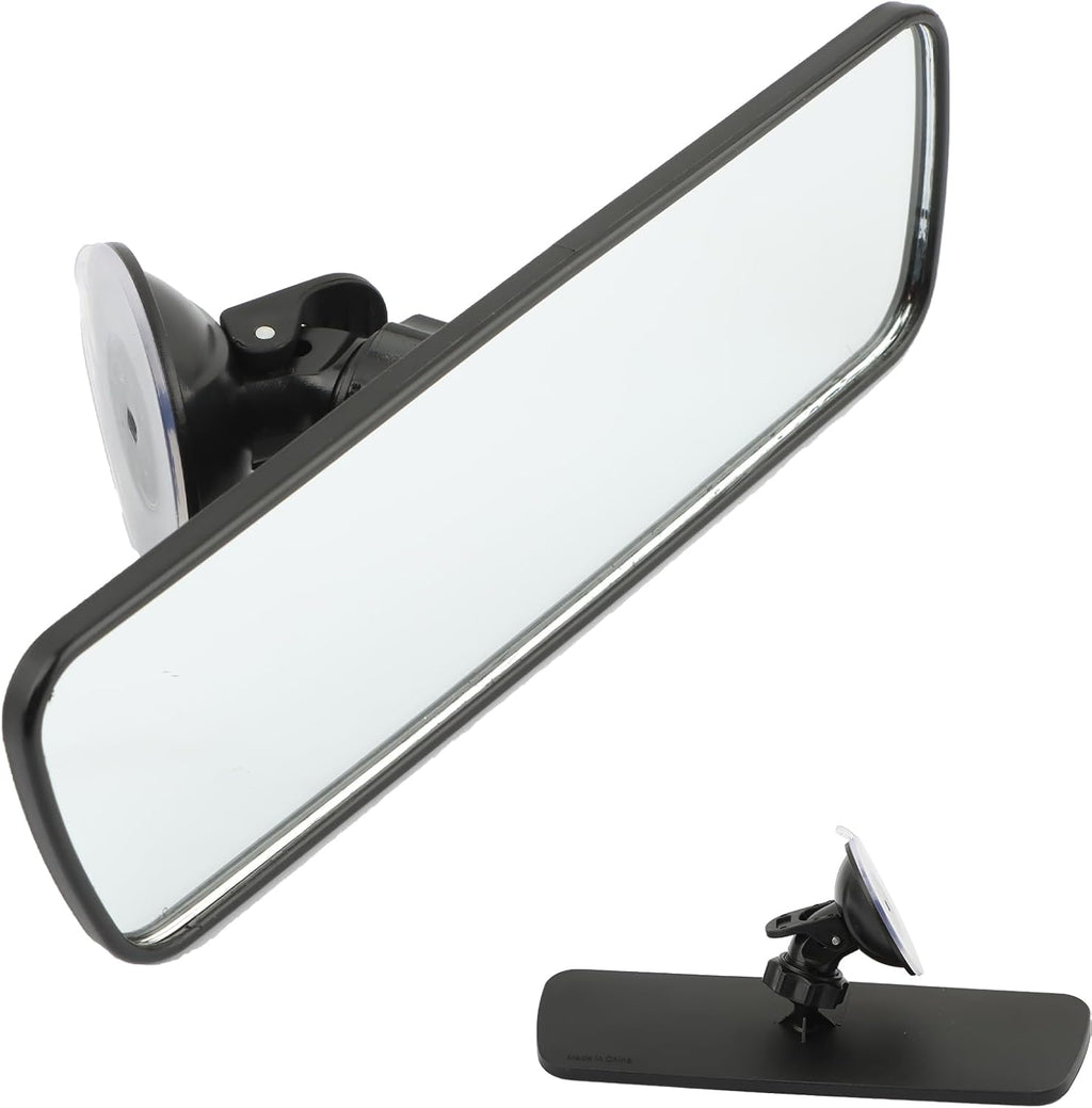 Universal Interior Rear View Mirror with Suction Cup Wide Angle Blind Spot Driving Test