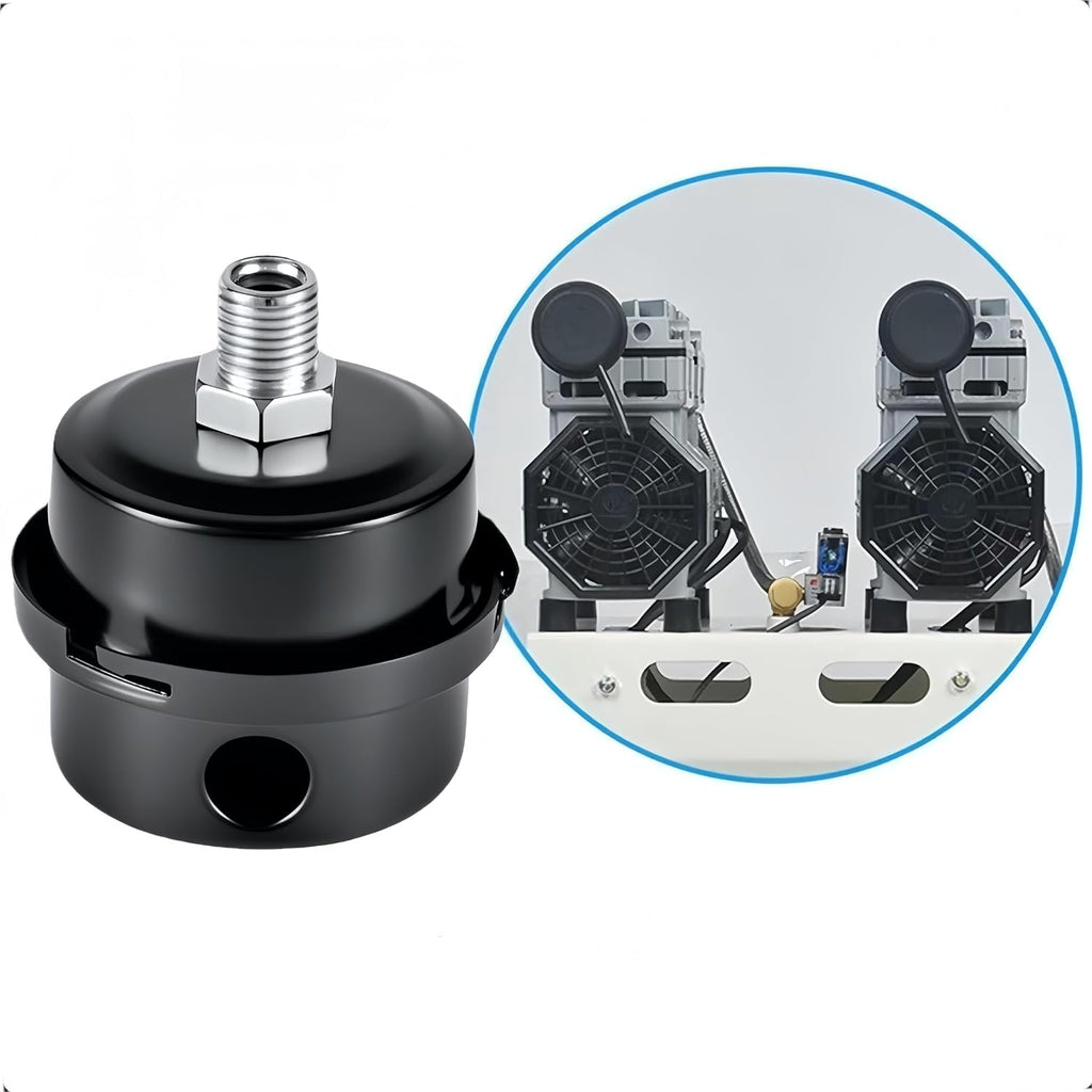 3/4" Thread Air Compressor Silencer Filter 20mm Metal Intake Muffler Replacement Parts