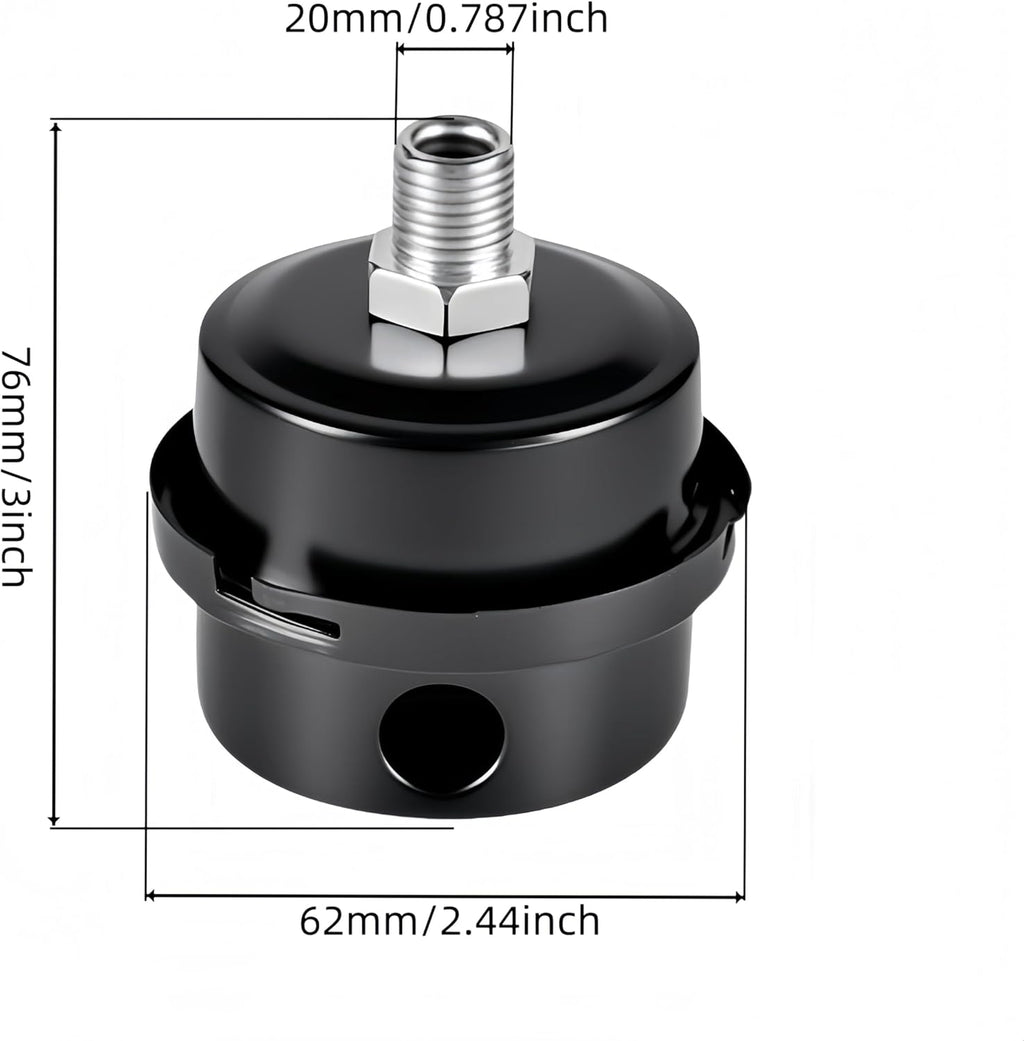 3/4" Thread Air Compressor Silencer Filter 20mm Metal Intake Muffler Replacement Parts