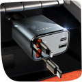 LISEN 84W Retractable Car Charger, USB C Fast Charge, 4 in 1 for iPhone