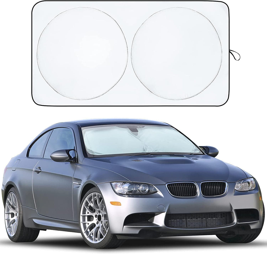 EcoNour Car Windshield Sunshade, Blocks 99% Heat, Universal Fit for Cars, SUVs & Trucks
