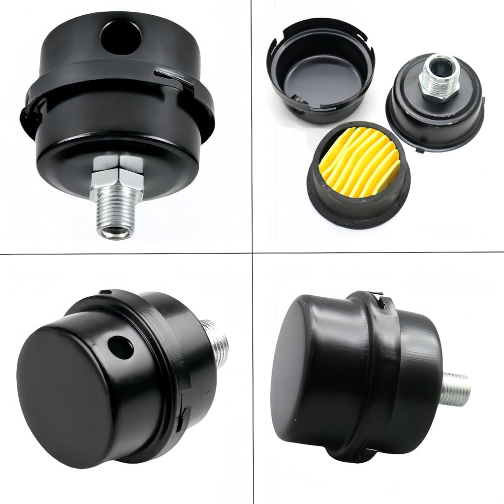 3/4" Thread Air Compressor Silencer Filter 20mm Metal Intake Muffler Replacement Parts