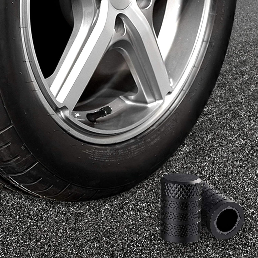 CKAuto Aluminum Valve Stem Caps 4pcs | Corrosion Resistant, Cars, Trucks, SUVs