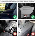 Stacool Car Armrest Cover | Microfiber Leather Console Cushion, Storage Bags