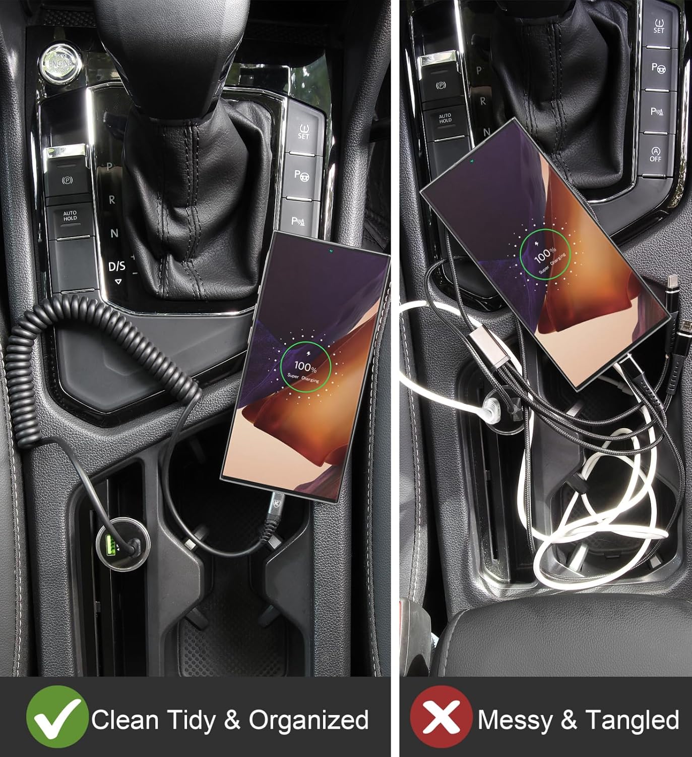 USB C to USB C Cable 2Pack 3ft, Coiled Fast Charging Cord for iPhone 17 Samsung