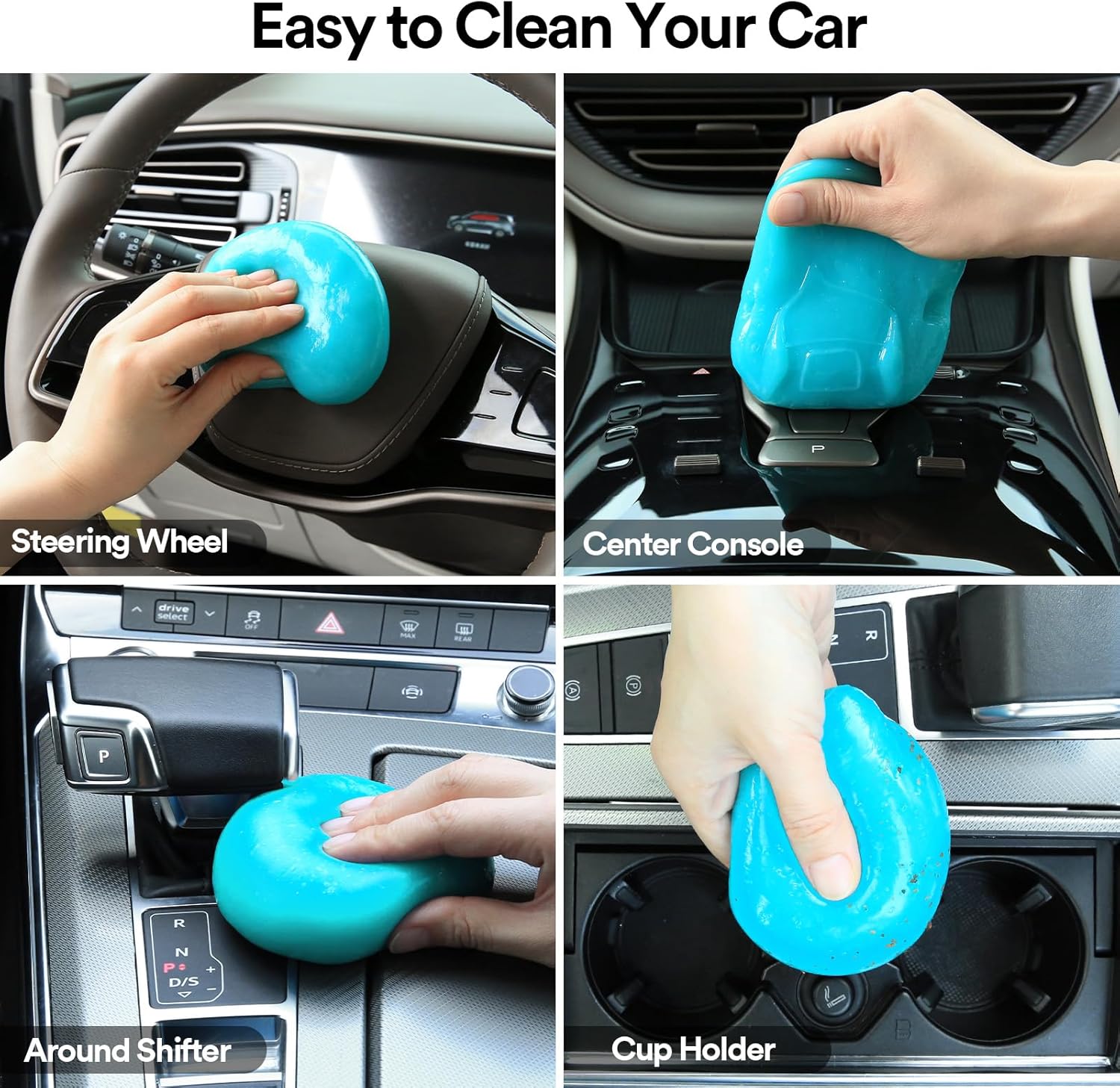 Car Cleaning Gel Putty, Universal Interior Cleaner Slime, Auto Detailing Dust Remover Kit