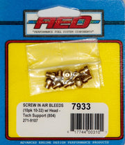 Advanced Engine Design 10-32 Screw-In Air Bleed (10pk) w/Head - 7933