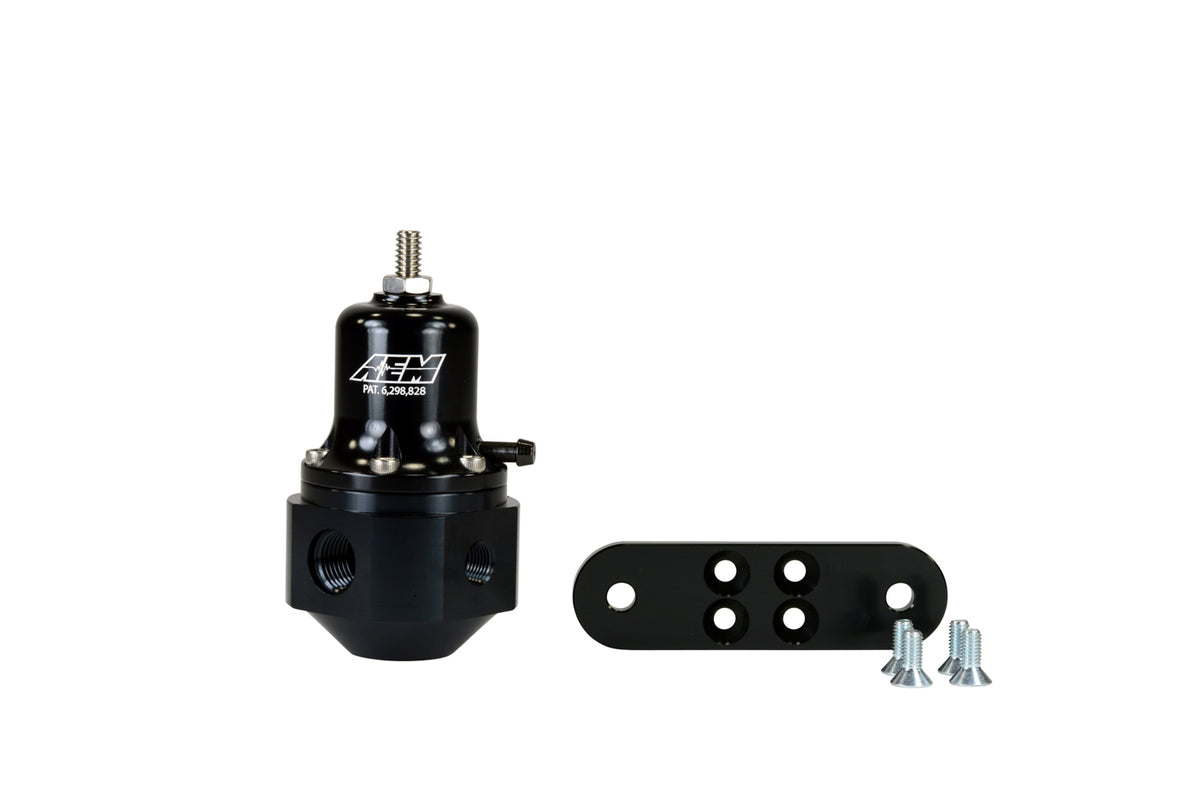 Aem Electronics Universal Adjstable Fuel Pressure Regulator Black
