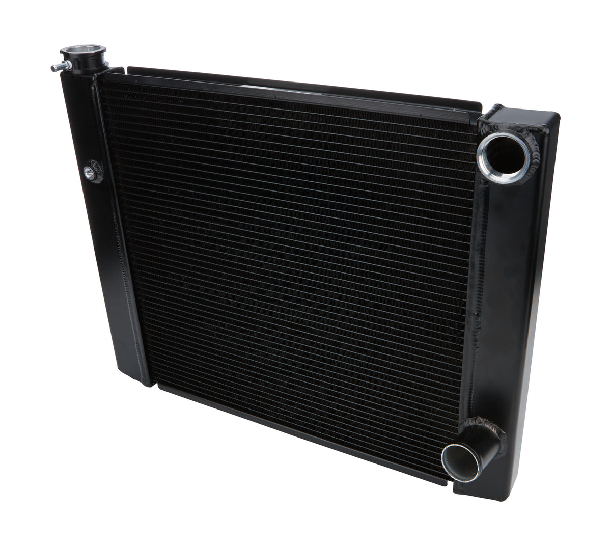 Allstar Performance Dual Pass Radiator 19x24 1 Row Lightweight Black - ALL30343
