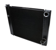 Allstar Performance Dual Pass Radiator 19x24 1 Row Lightweight Black - ALL30343