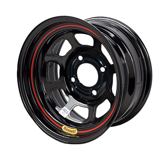 Bassett Wheel 15in x 7in 4x100mm Black - BAS57RH4