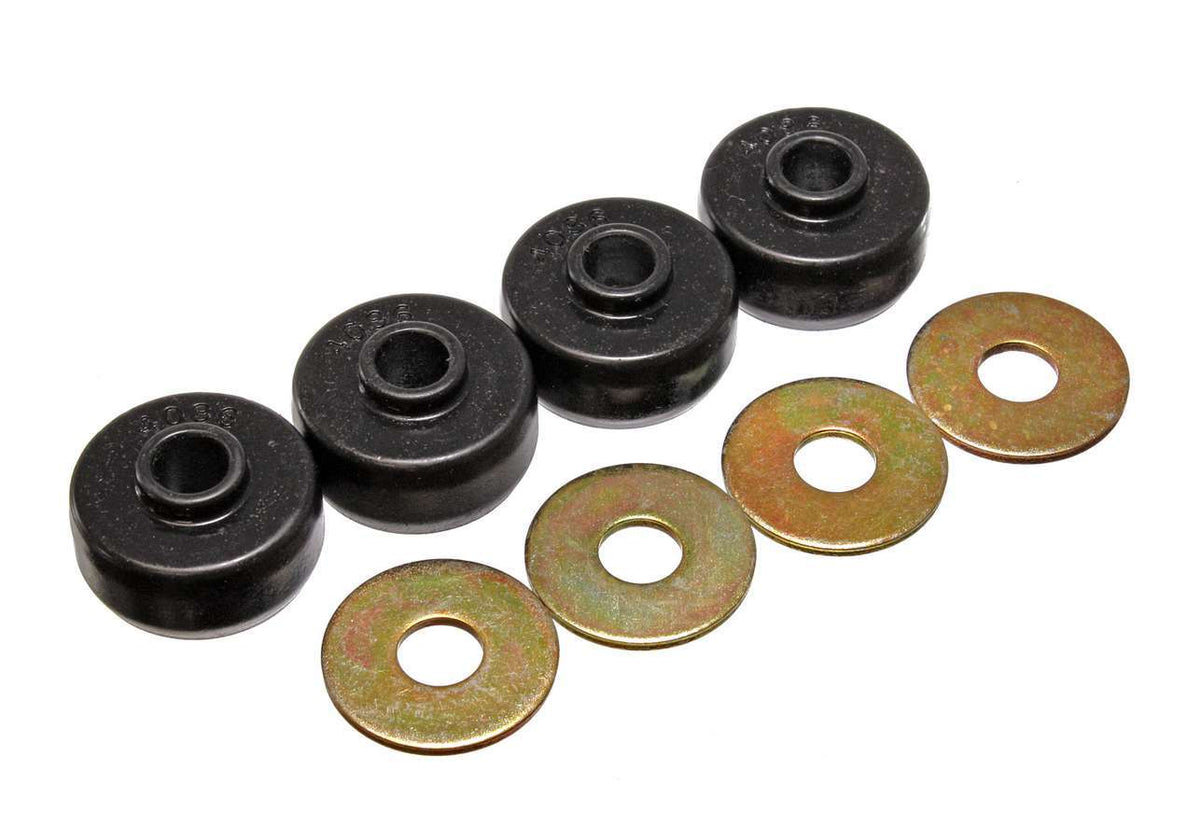 Energy Suspension 84-96 Vette Rr Spring Bushing Set Black - 3.2123G