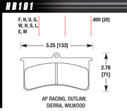 Hawk Brake Superlite/Xl DTC-70 - HB101U.800