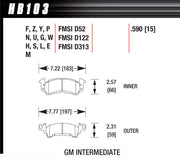 Hawk Brake Full Size GM DTC-70 - HB103U.590