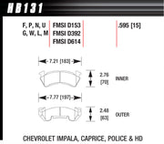 Hawk Brake Full Size GM Magnum-Blk - HB131M.595