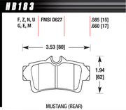 Hawk Brake Performance Street Brake Pads (4) - HB183N.585