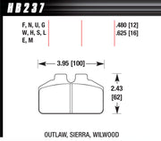Hawk Brake DL Bridgebolt-Black - HB237M.625