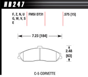 Hawk Brake Performance Street Brake Pads (4) - HB247Z.575