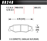 Hawk Brake Performance Street Brake Pads (4) - HB248F.650