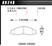 Hawk Brake Performance Street Brake Pads (4) - HB249F.575
