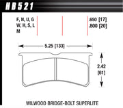 Hawk Brake SL Bridgebolt Black - HB521M.800