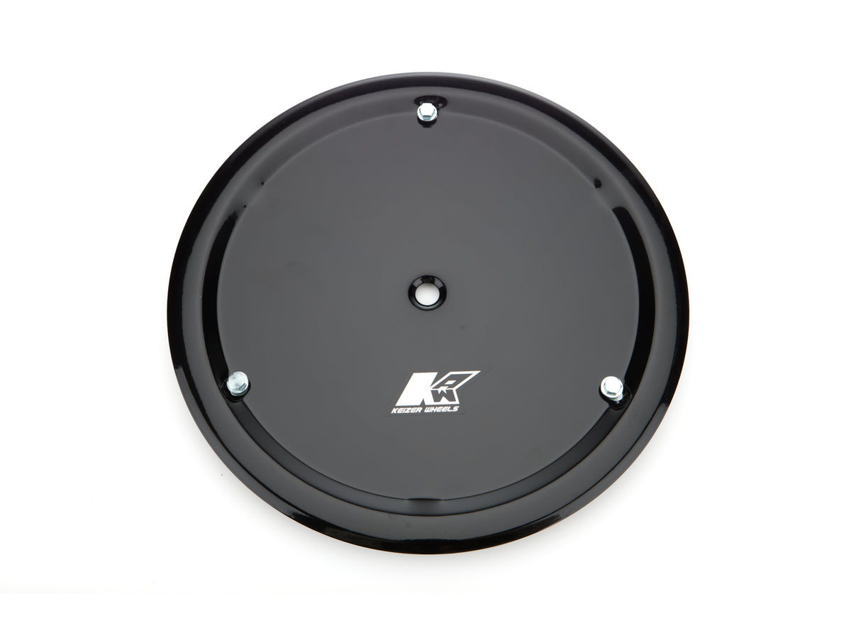 Keizer Aluminum Wheels, Inc. Mudcover 15in Black w/3 5/16-18 Bolts - 15mcbob