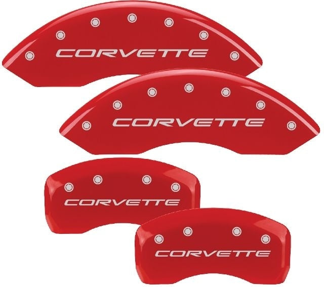 Mgp Caliper Cover 97- Corvette C5/C6 Caliper Covers Red - 13007SCV5RD