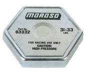 Moroso Radiator Cap 31-33 psi Hexagon - 63332
