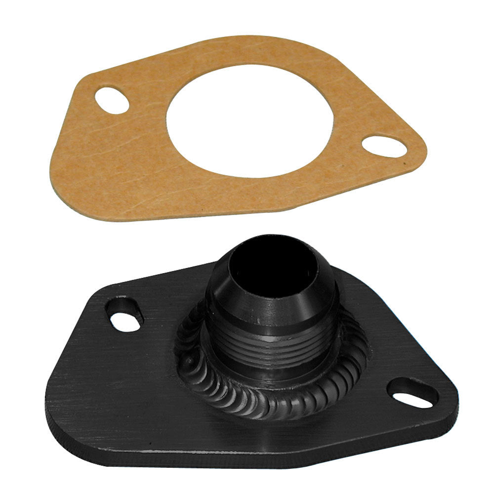 Moroso SBF Bolt-On Alum. Water Outlet Neck w/-16an Ftng - 63455