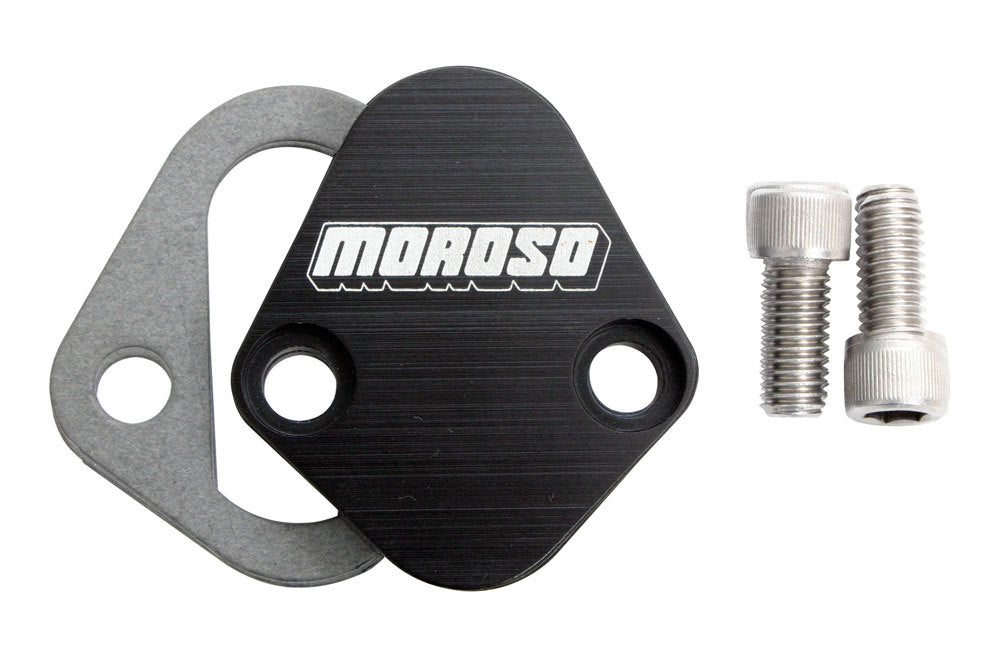 Moroso Fuel Pump Plate - Billet BBC- Ford & Mopar - 65396
