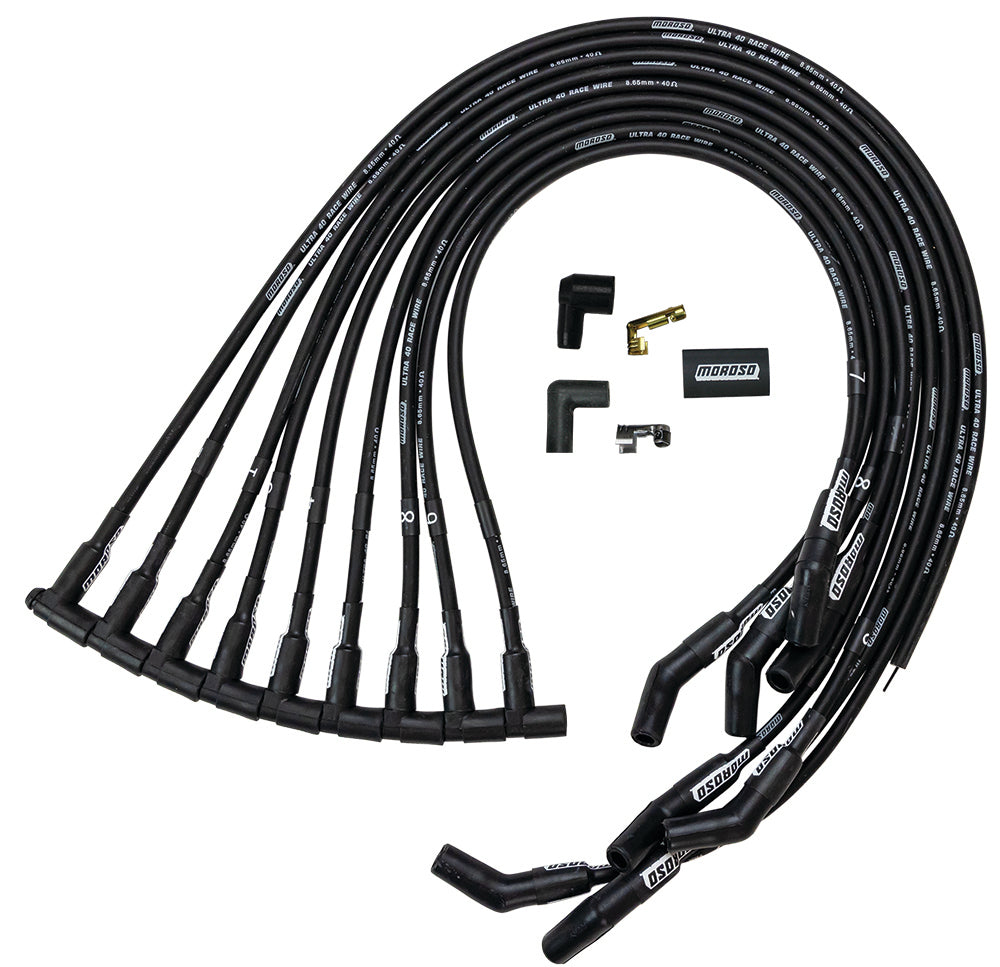 Moroso Ultra 40 Spark Plug Wire Set - BBC HEI 135-Deg - 73729