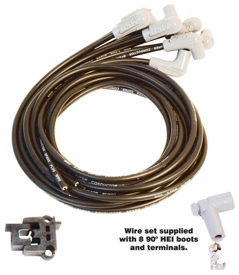 Msd Ignition 8.5MM Spark Plug Wire Set - Black - 31223