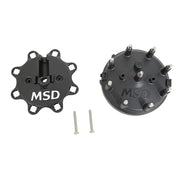 Msd Ignition Distributor Cap - Ford HEI- Black - 84083
