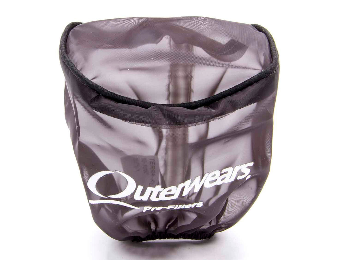 Outerwears Pre-Filter Black 3.5in Dia x 4in L w/Top Black - 10-1052-01