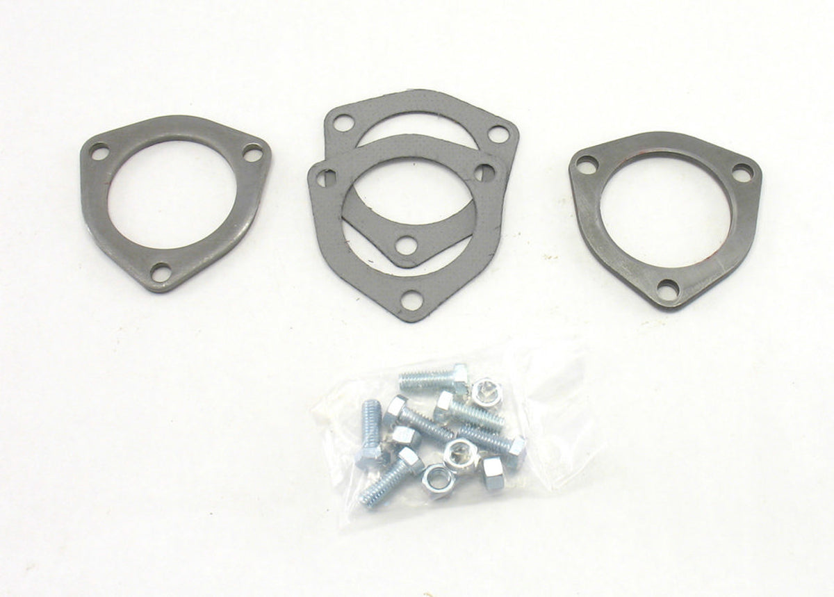 Patriot Exhaust Collector Flanges - 1pr 3-Bolt 2-1/2in Dia. - H7259