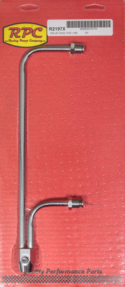 Racing Power Co-Packaged Fuel Line Chrome 9-5/16 in Centers - R2197X