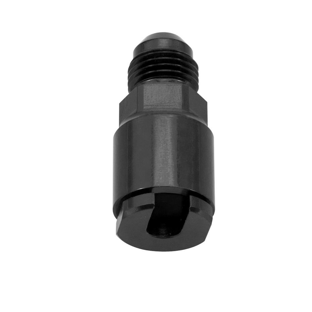Russell EFI Fuel Fitting 6an Male to 1/4 Female Black - 641303