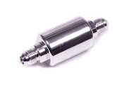 Russell #6 Aluminum Fuel Filter Polished 3in x 1-1/4in - 650140