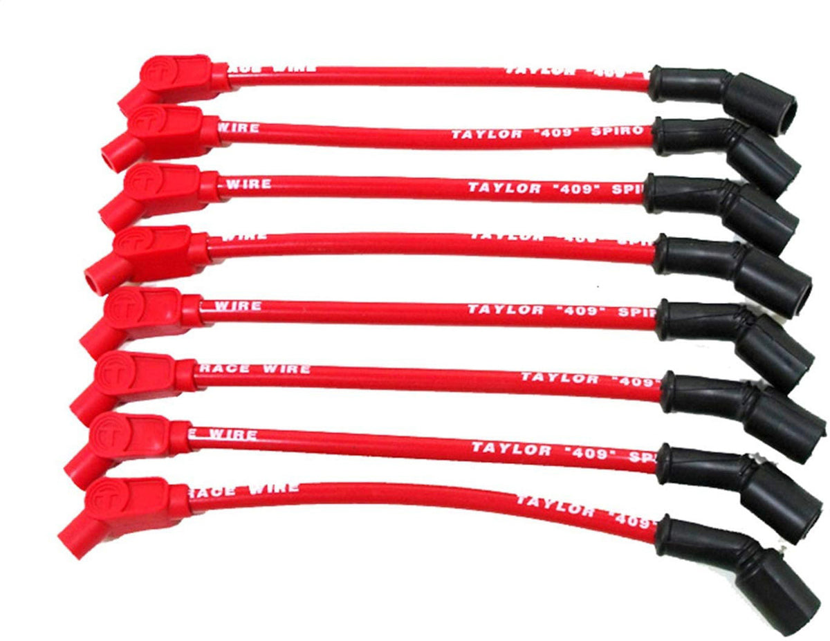 Taylor/Vertex 409 Spiro-Pro Plug Wire Race Set 135-Deg Red - 79213