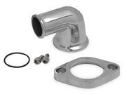 Weiand Alm. Water Outlet 90- Degree Swivel Polished - 6244