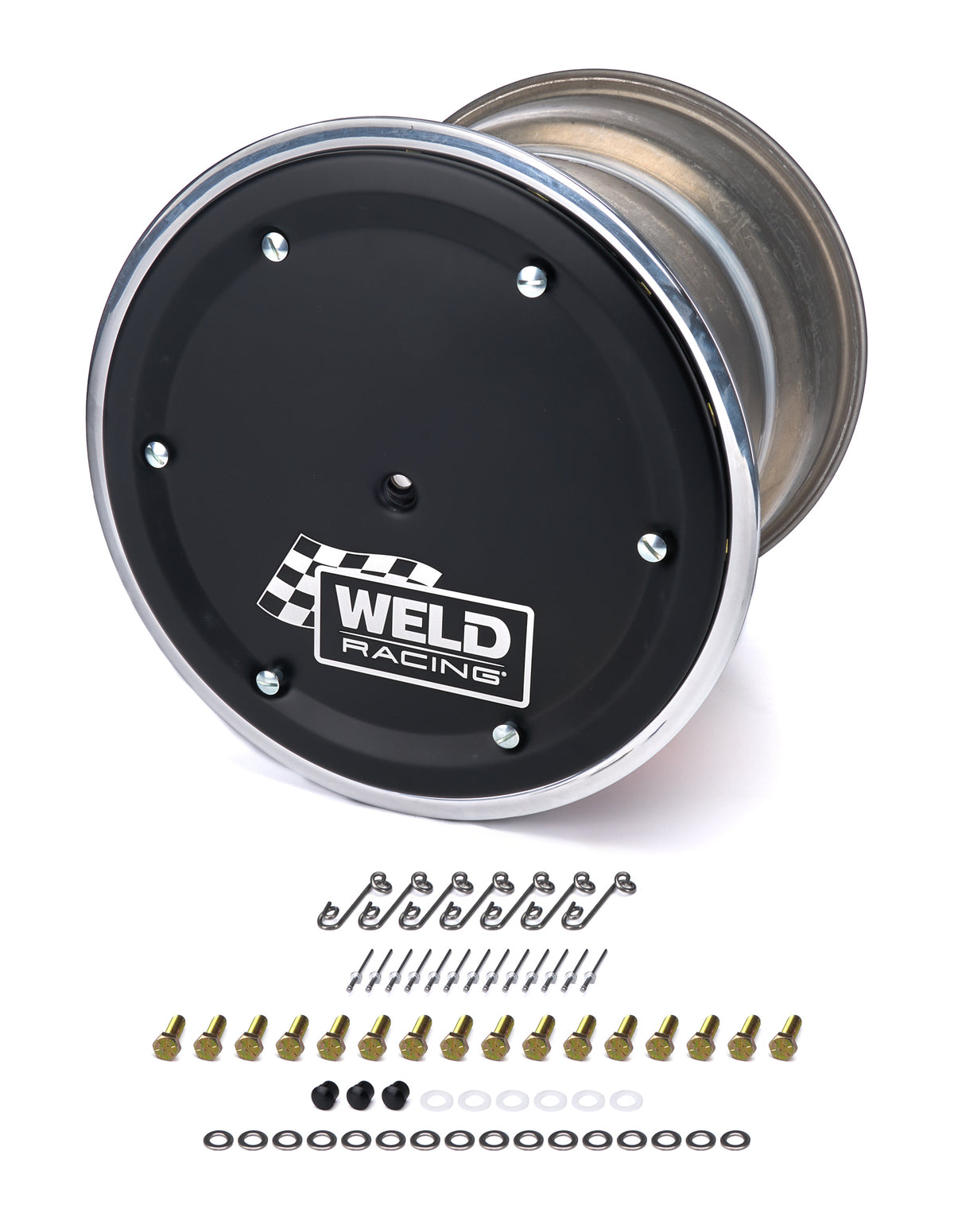 Weld Racing 15 X 14 Wide 5 XL 5in BS Bead-Loc w/Black Cover - 559-5455BC-6