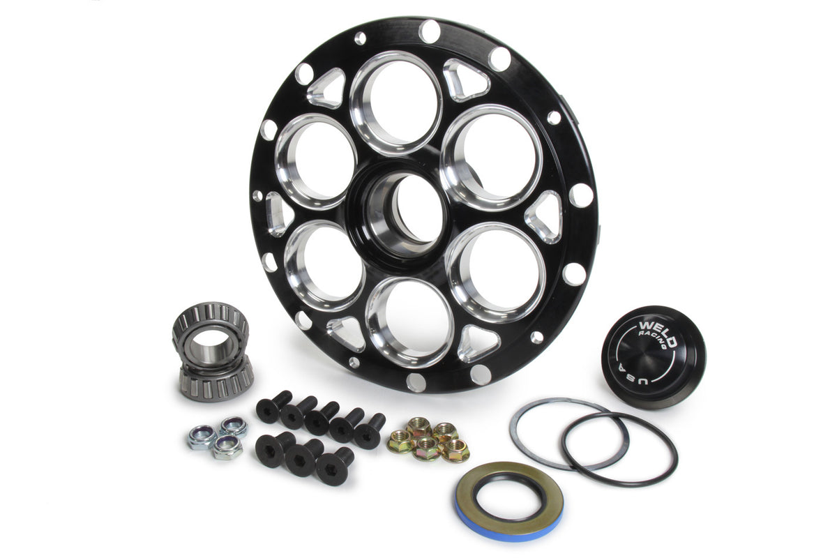 Weld Racing Hub L/W 13/15 Straight Shaft No Rotor Mount Blk - C8088B-RT